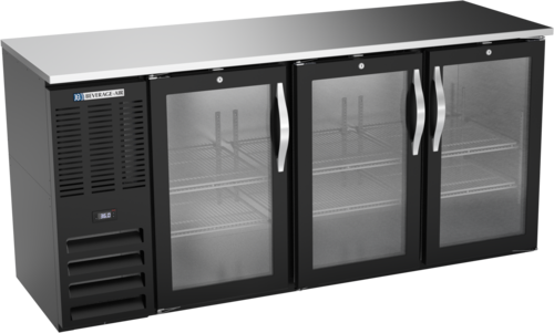 Beverage Air BBN72HC-FG-B Back Bar Cabinet, Refrigerated