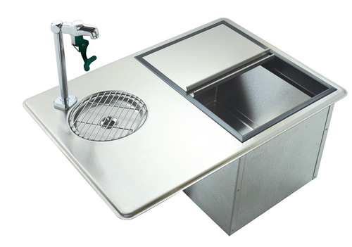 Krowne WS-2 Glass Filler Station with Drain Pan