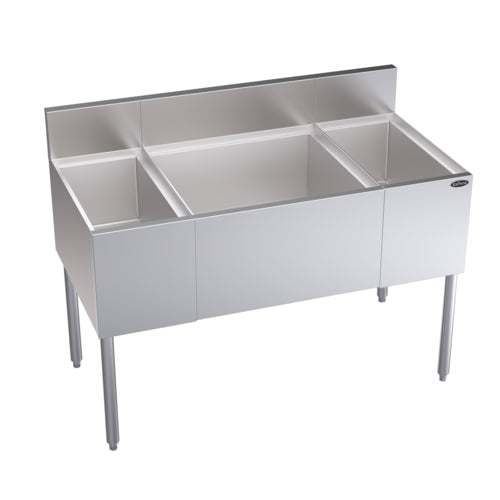 Krowne KR24-M48C-10 Underbar Ice Bin/Cocktail Station, Bottle Well Bin