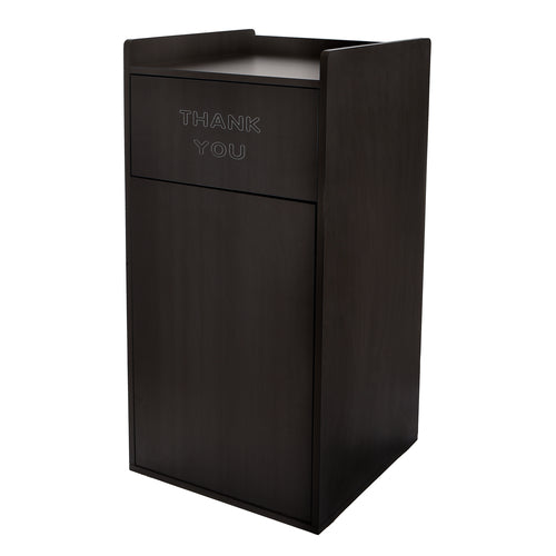 Alpine ALP476-BLK Trash Receptacle, Cabinet Style