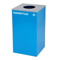Alpine ALP4450-KIT-BLU-C-CB Recycling Receptacle / Container, Metal