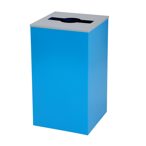 Alpine ALP4450-KIT-BLU-M Recycling Receptacle / Container, Metal