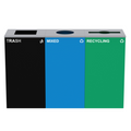 Alpine ALP4450-BLK-KIT40 Recycling Receptacle / Container, Metal