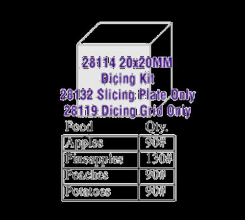 Robot Coupe 28114W Food Processor, Disc Plate, Dicing