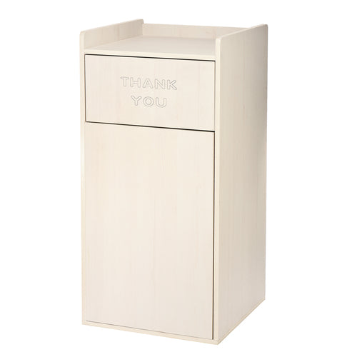 Alpine ALP476-WHI Trash Receptacle, Cabinet Style