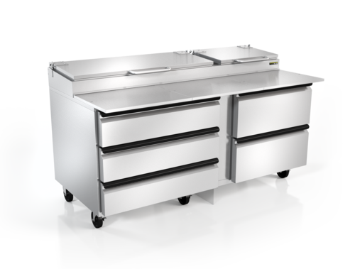 Silver King SKPZ72-EDUS2 Refrigerated Counter, Pizza Prep Table
