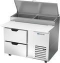 Beverage Air DPD46HC-2 Refrigerated Counter, Pizza Prep Table