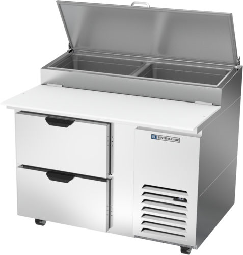 Beverage Air DPD46HC-2 Refrigerated Counter, Pizza Prep Table