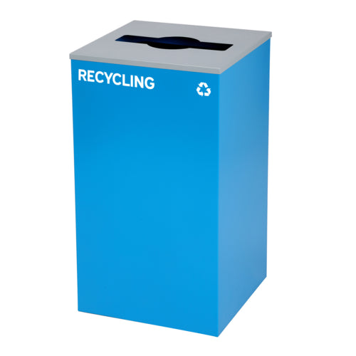 Alpine ALP4450-KIT-BLU-M-REC Recycling Receptacle / Container, Metal