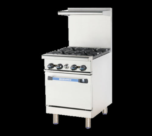 Turbo Air TAR-4 Range, 24" Restaurant, Gas