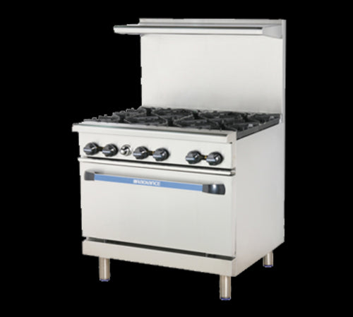 Turbo Air TAR-6 Range, 36" Restaurant, Gas