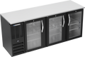 Beverage Air BBN78HC-G-B Back Bar Cabinet, Refrigerated