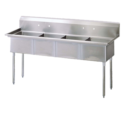 Turbo Air TSA-4-N Sink, (4) Four Compartment
