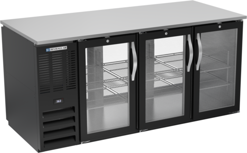 Beverage Air BB72HC-FG-PT-B Back Bar Cabinet, Refrigerated, Pass-Thru