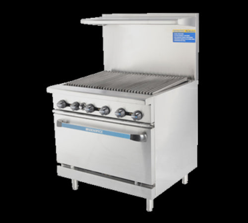 Turbo Air TAR-36RB Range, 36" Restaurant, Gas