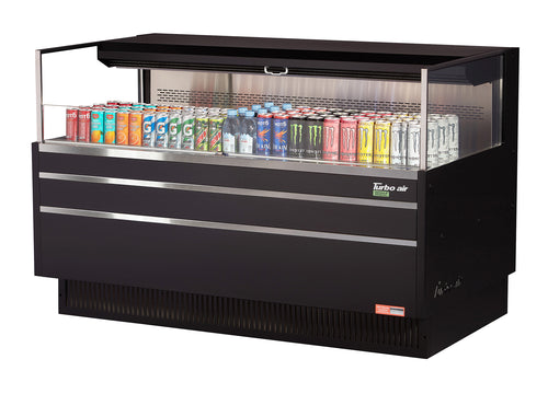 Turbo Air TOM-60L-UF-W(B)-1S-N Merchandiser, Open Refrigerated Display
