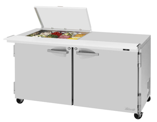 Turbo Air PST-60-12M-N-FCL Refrigerated Counter, Mega Top Sandwich / Salad Unit