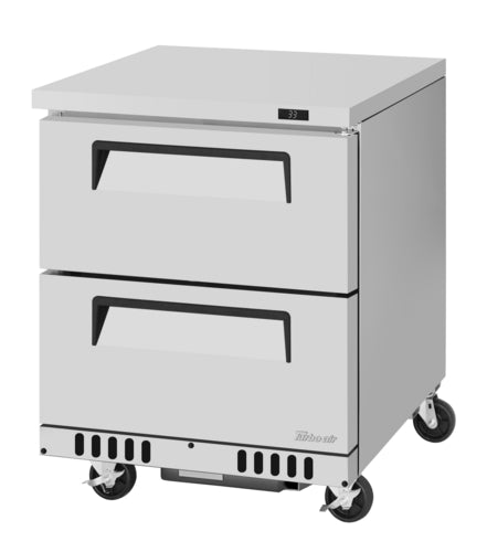 Turbo Air TUR-28SD-D2-FB-N Refrigerator, Undercounter, Reach-In