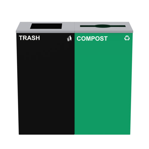 Alpine ALP4450-BLK-KIT13 Recycling Receptacle / Container, Metal