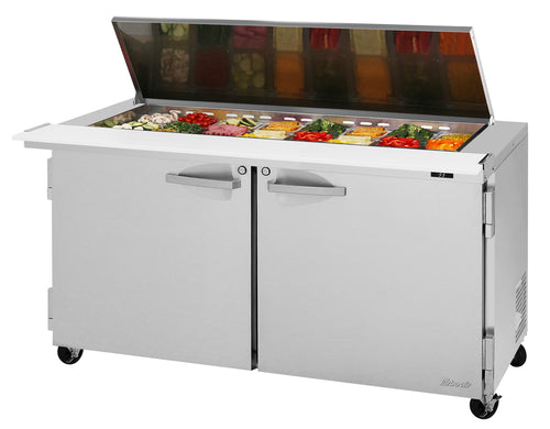 Turbo Air PST-60-24-N-FL Refrigerated Counter, Mega Top Sandwich / Salad Unit