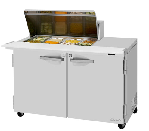 Turbo Air PST-48-12M-N(-LW) Refrigerated Counter, Mega Top Sandwich / Salad Unit