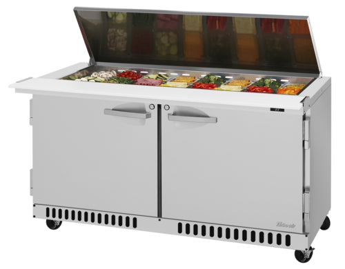Turbo Air PST-60-24-FB-N-FL Refrigerated Counter, Mega Top Sandwich / Salad Unit