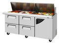 Turbo Air TST-72SD-30-D4R-N Refrigerated Counter, Mega Top Sandwich / Salad Unit