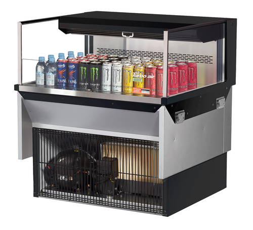 Turbo Air TOM-36L-UF-W(B)-1SI-N Display Case, Refrigerated, Drop In