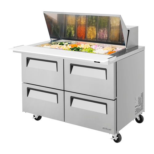Turbo Air TST-48SD-18-D4-N Refrigerated Counter, Mega Top Sandwich / Salad Unit