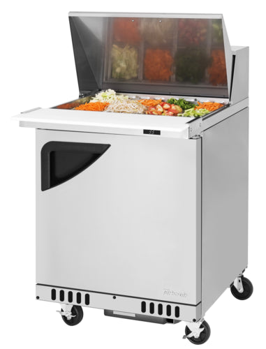 Turbo Air TST-28SD-12-FB-N Refrigerated Counter, Mega Top Sandwich / Salad Unit