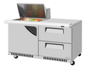 Turbo Air TST-60SD-12M-D2R(L)-FB-N(-LW) Refrigerated Counter, Mega Top Sandwich / Salad Unit