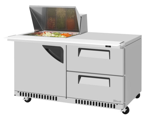 Turbo Air TST-60SD-12M-D2R(L)-FB-N(-LW) Refrigerated Counter, Mega Top Sandwich / Salad Unit