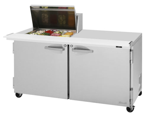 Turbo Air PST-60-12M-N(-LW) Refrigerated Counter, Mega Top Sandwich / Salad Unit