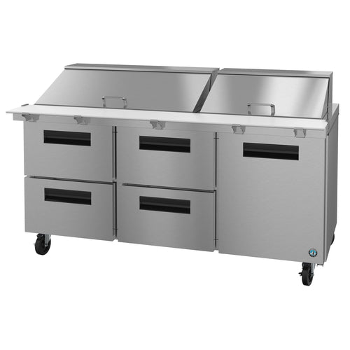 Hoshizaki SR72B-30MD4 Refrigerated Counter, Mega Top Sandwich / Salad Unit