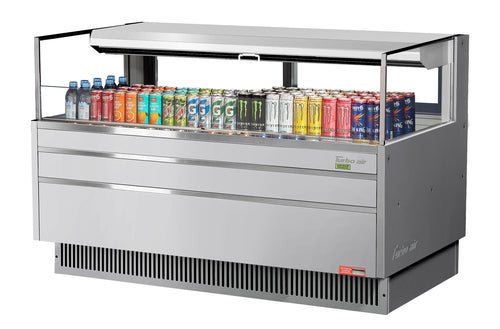 Turbo Air TOM-60L-UFD-S-1S-N Merchandiser, Open Refrigerated Display
