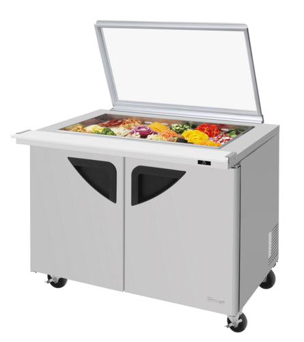 Turbo Air TST-48SD-18-N-GL Refrigerated Counter, Mega Top Sandwich / Salad Unit