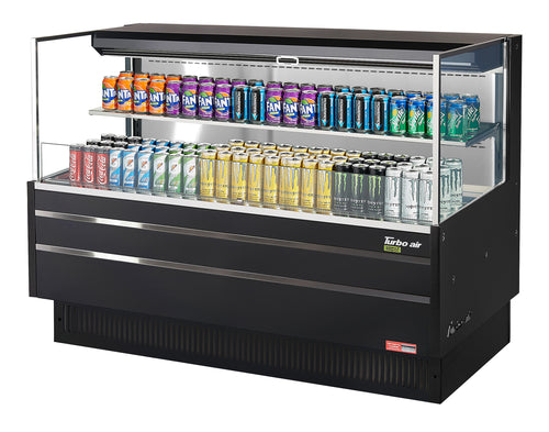 Turbo Air TOM-60L-UF-W(B)-2S-N Merchandiser, Open Refrigerated Display