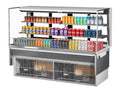 Turbo Air TOM-72L-UFD-W(B)-3SI-N Display Case, Refrigerated, Drop In