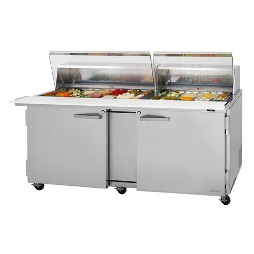 Turbo Air PST-72-30-N-CL Refrigerated Counter, Mega Top Sandwich / Salad Unit