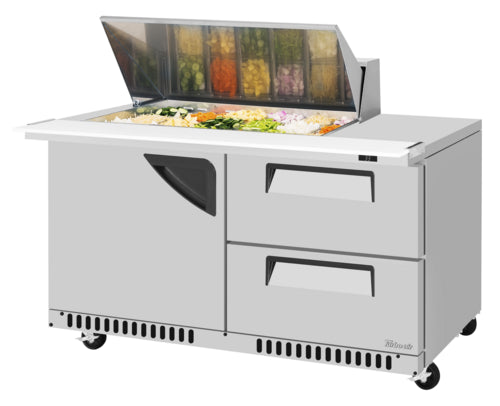 Turbo Air TST-60SD-18M-D2R(L)-FB-N(-LW) Refrigerated Counter, Mega Top Sandwich / Salad Unit