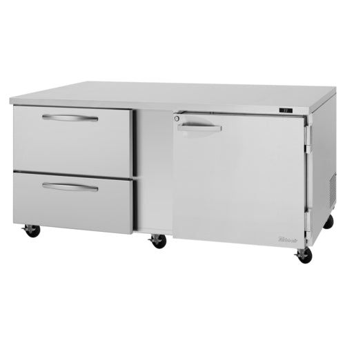 Turbo Air PUR-72-D2R(L)-N Refrigerator, Undercounter, Reach-In