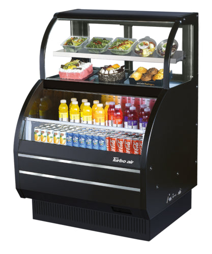 Turbo Air TOM-W-40SB-N Merchandiser, Open Refrigerated Display