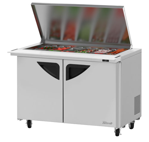 Turbo Air TST-48SD-18-N-FL Refrigerated Counter, Mega Top Sandwich / Salad Unit