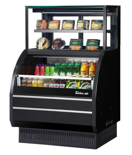 Turbo Air TOM-W-40SB-UF-N Merchandiser, Open Refrigerated Display