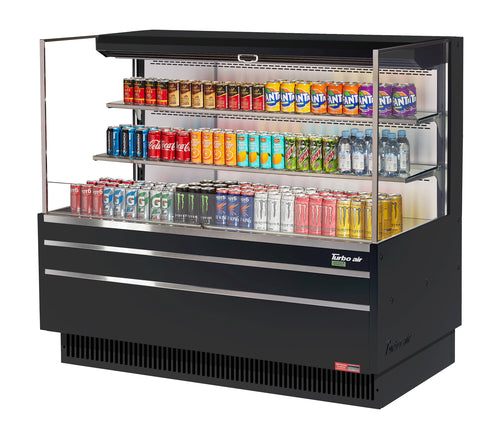 Turbo Air TOM-60L-UF-W(B)-3S-N Merchandiser, Open Refrigerated Display