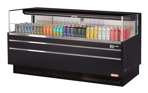 Turbo Air TOM-72L-UF-W(B)-1S-N Merchandiser, Open Refrigerated Display