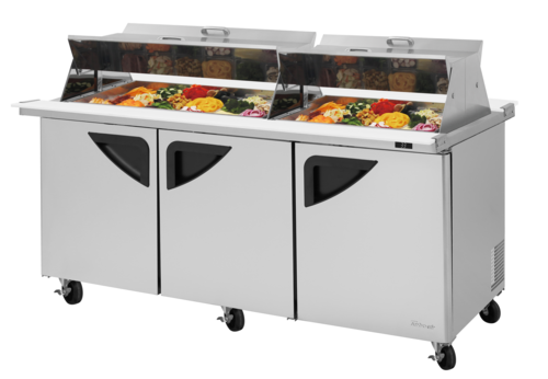 Turbo Air TST-72SD-30-N-DS Refrigerated Counter, Mega Top Sandwich / Salad Unit