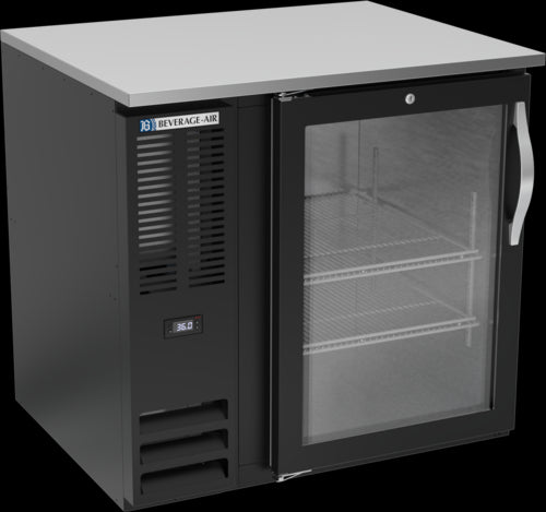 Beverage Air BB36HC-FG-B Back Bar Cabinet, Refrigerated