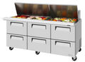 Turbo Air TST-72SD-30-D6-N Refrigerated Counter, Mega Top Sandwich / Salad Unit