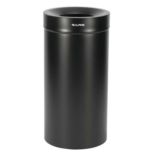 Alpine ALP475-27-BLK Trash Receptacle, Indoor